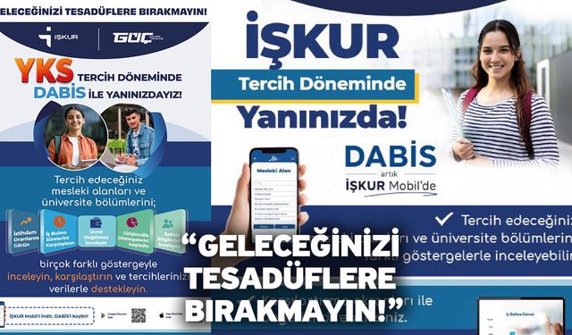 “Geleceğinizi tesadüflere bırakmayın!”