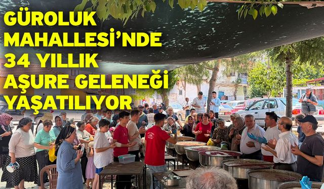 Güroluk Mahallesi’nde 34 yıllık aşure geleneği yaşatılıyor