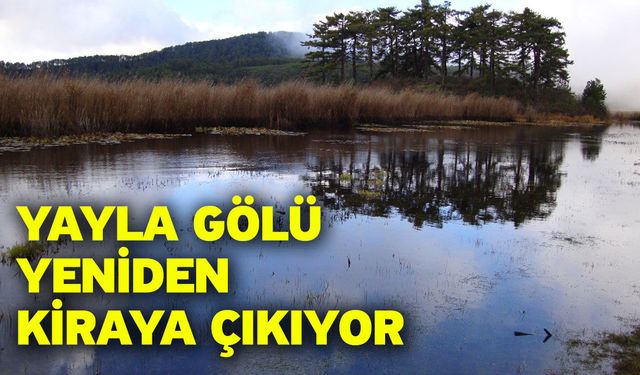 Yayla Gölü yeniden kiraya çıkıyor