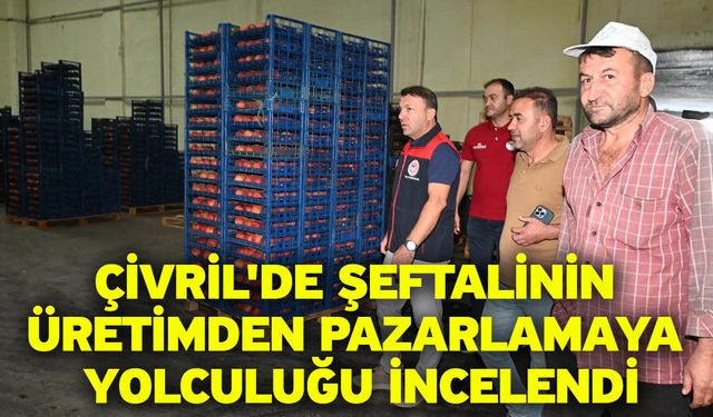 Çivril'de şeftalinin üretimden pazarlamaya yolculuğu incelendi