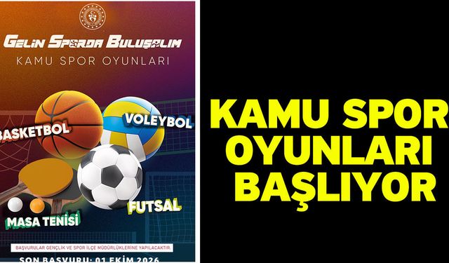 Kamu spor oyunları başlıyor