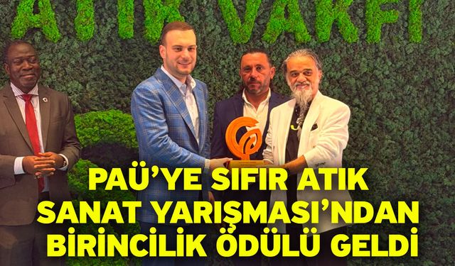 PAÜ’ye Sıfır Atık Sanat Yarışması’ndan Birincilik Ödülü Geldi