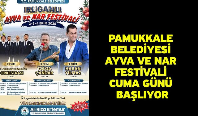 Pamukkale Belediyesi Ayva Ve Nar Festivali Cuma Günü Başlıyor