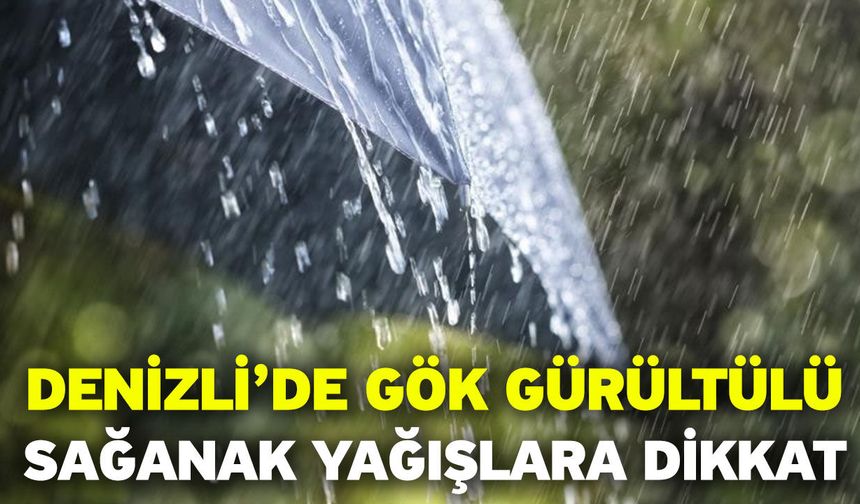 Denizli’de Hava Değişiyor! Sağanak ve Gök Gürültüsü Geliyor