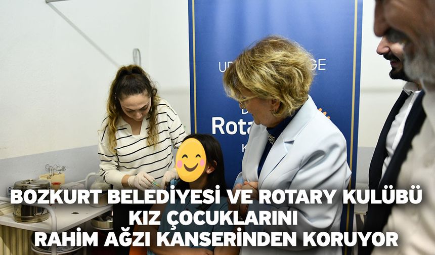 Bozkurt Belediyesi Ve Rotary Kulübü, Kız Çocuklarını Rahim Ağzı Kanserinden Koruyor
