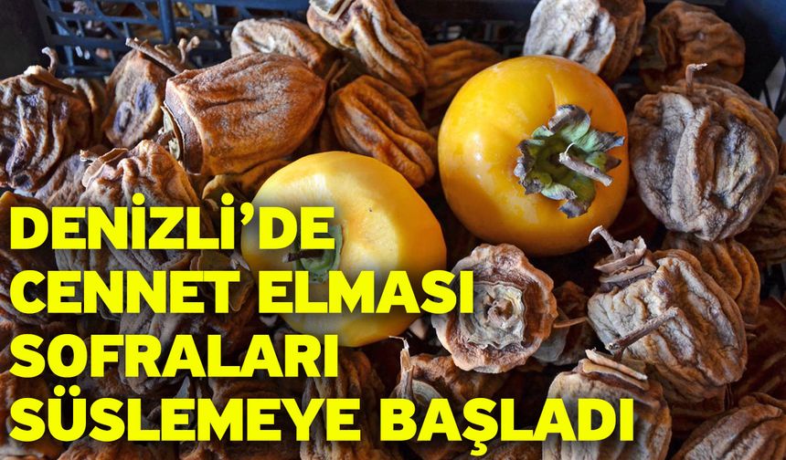 Denizli’de Cennet Elması Sofraları Süslemeye Başladı