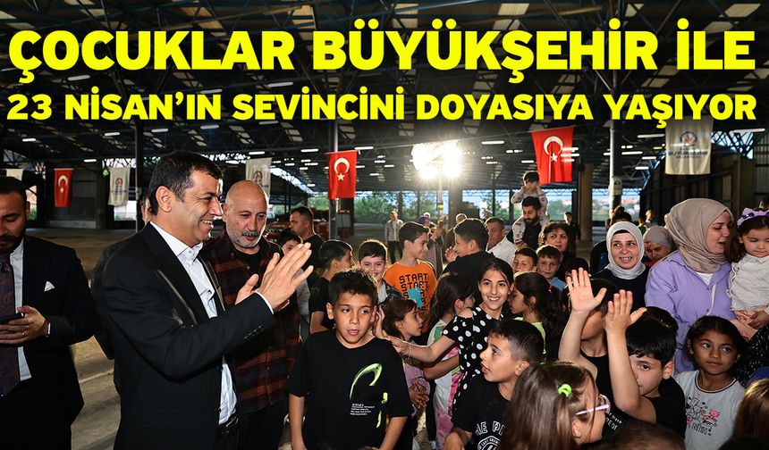 Çavuşoğlu, 23 Nisan sevincini çocuklar ile paylaştı