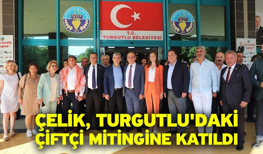 Çelik, Turgutlu'daki çiftçi mitingine katıldı