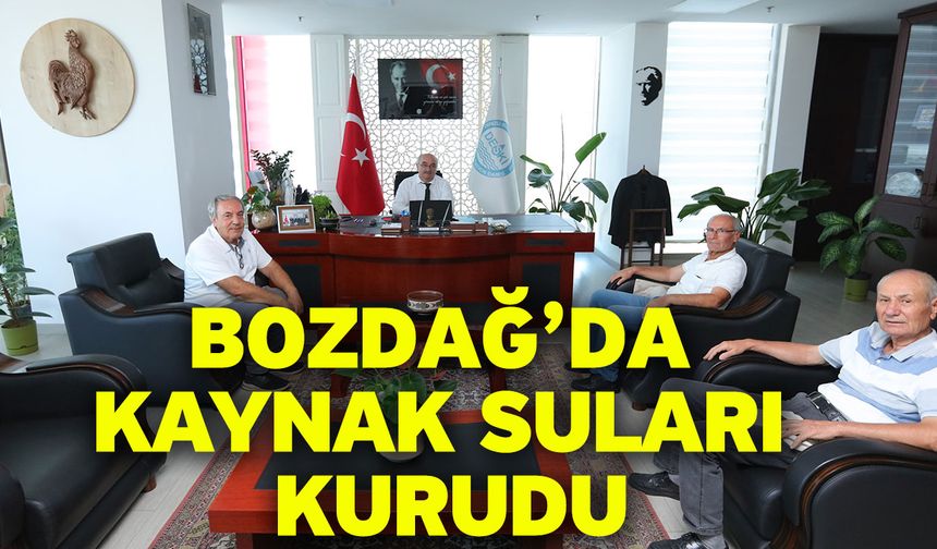 Bozdağ’da Kaynak Suları Kurudu