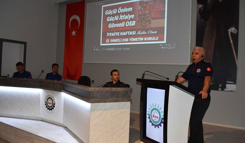 Denizli OSB'de İtfaiyecilik Haftası kutlandı