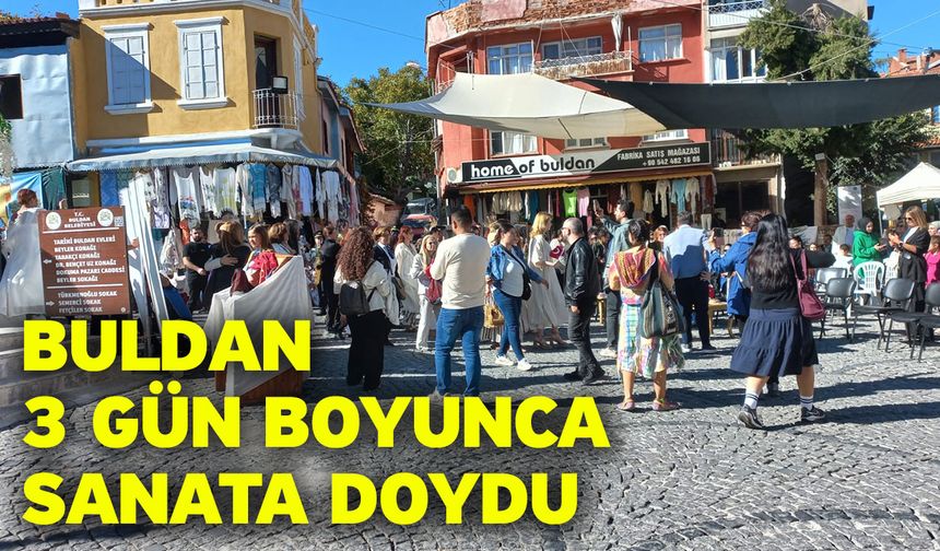 Buldan 3 gün boyunca sanata doydu