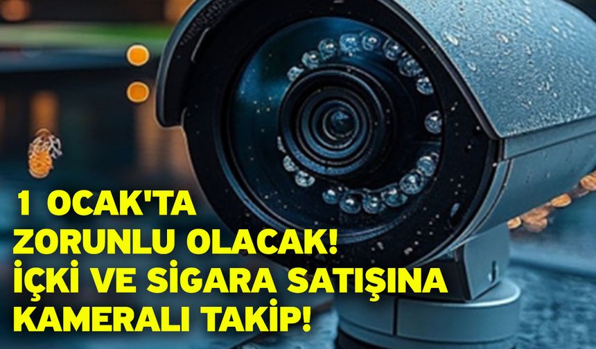 1 Ocak'ta zorunlu olacak! İçki ve sigara satışına kameralı takip!