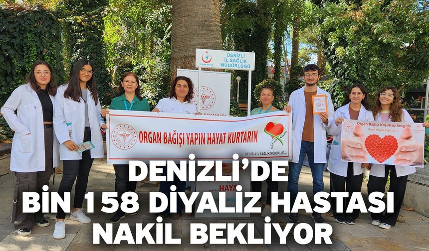 Denizli’de bin 158 diyaliz hastası nakil bekliyor