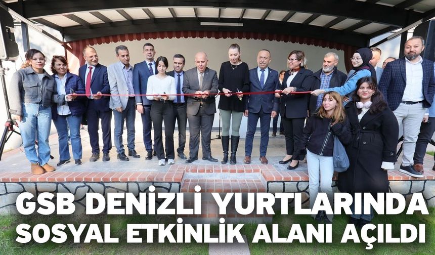 GSB Denizli yurtlarında sosyal etkinlik alanı açıldı