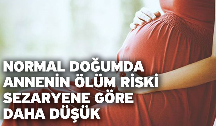 Normal doğumda annenin ölüm riski sezaryene göre daha düşük