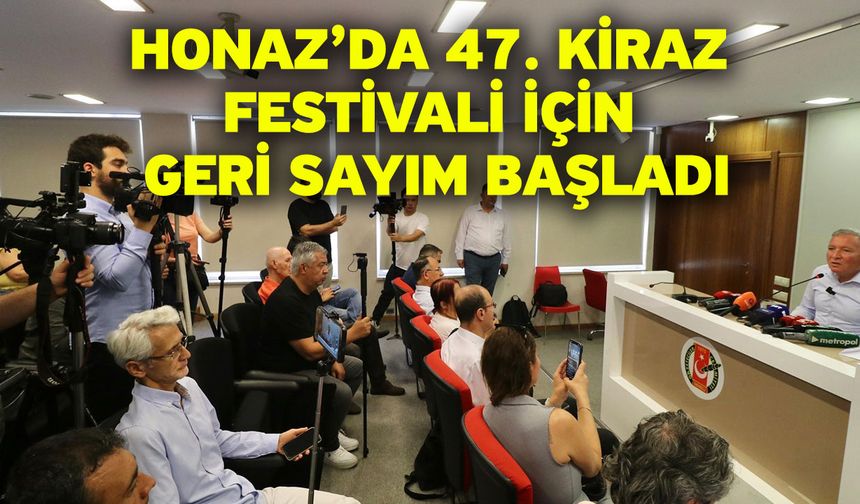 Honaz’da 47. Kiraz Festivali için geri sayım başladı