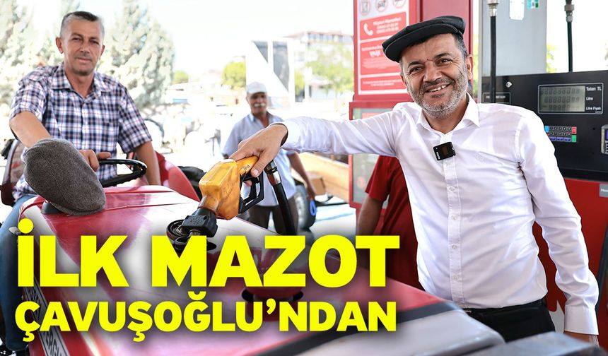 Honaz’da çiftçiye mazot desteği