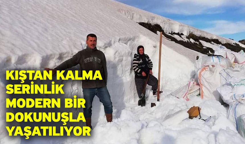 Kıştan kalma serinlik modern bir dokunuşla yaşatılıyor