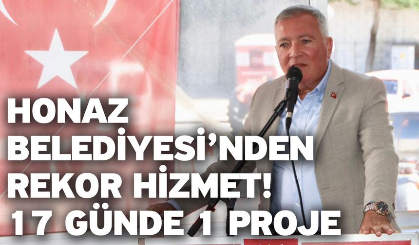 Kepenek: “Honaz’da 17 Günde 1 Proje Hayata Geçirdik”