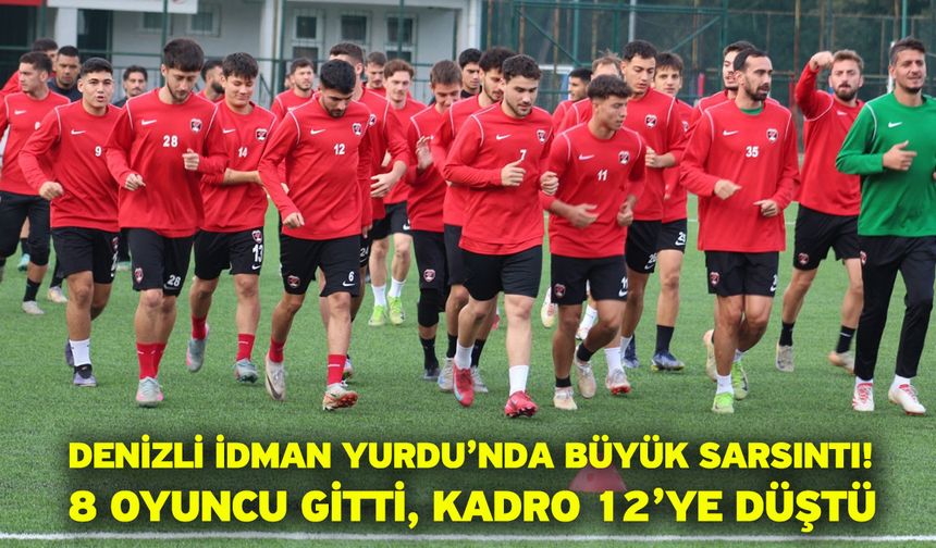 Denizli İdman Yurdu’nda Büyük Sarsıntı! 8 Oyuncu Gitti, Kadro 12’ye Düştü
