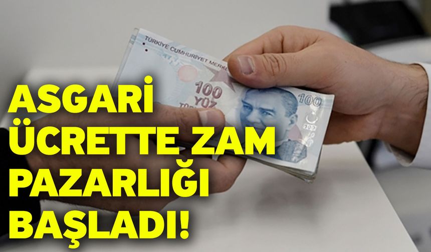 Asgari ücrette zam pazarlığı başladı!