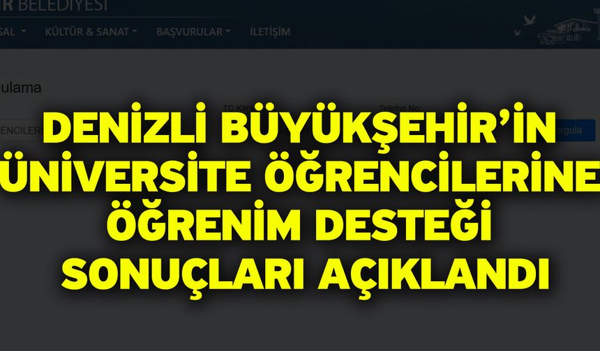 Denizli Büyükşehir’den 3 bin 672 üniversiteliye eğitim desteği