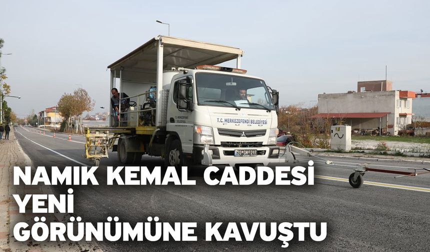 Namık Kemal Caddesi Yeni Görünümüne Kavuştu