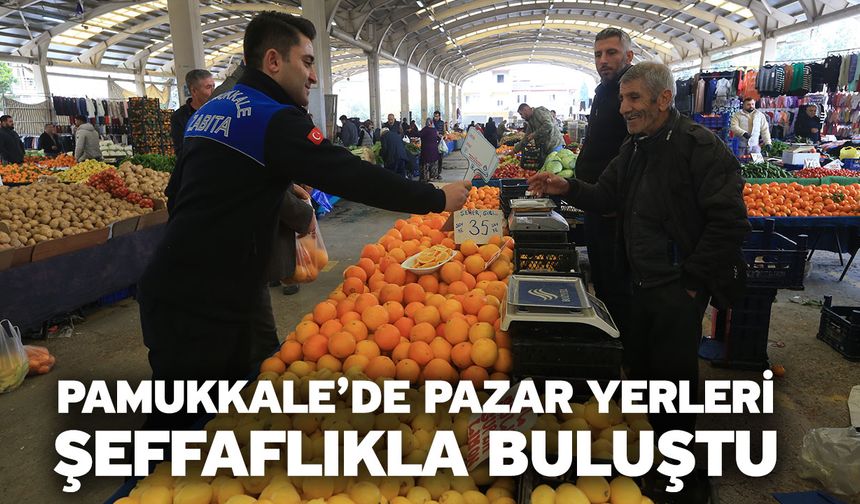 Pamukkale’de Pazar Yerleri Şeffaflıkla Buluştu: Fiyat Etiketleri Esnafın Elinde