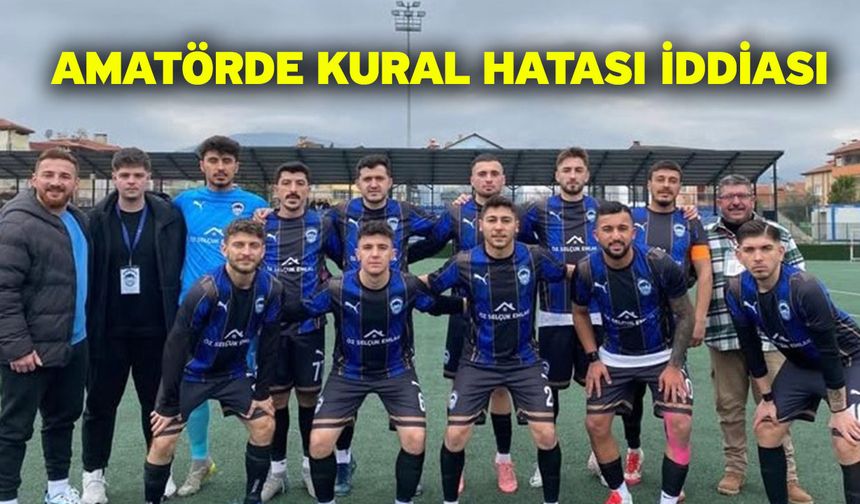 Amatörde kural hatası iddiası