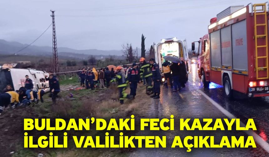 Buldan’daki Feci Kazayla İlgili Valilikten Açıklama
