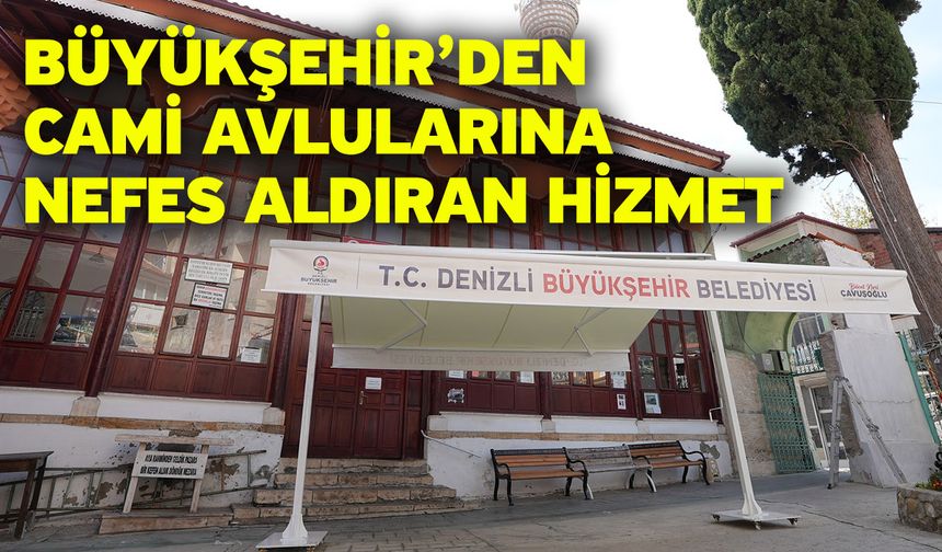 Cami avlularında dört mevsim konfor