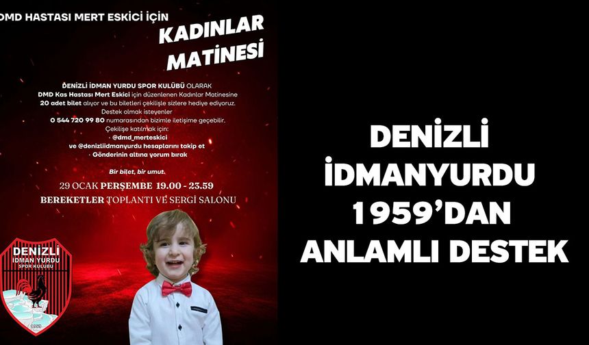 Denizli İdmanyurdu’dan Anlamlı Destek