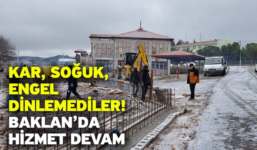 Kar, Soğuk, Engel Dinlemediler! Baklan’da Hizmet Devam