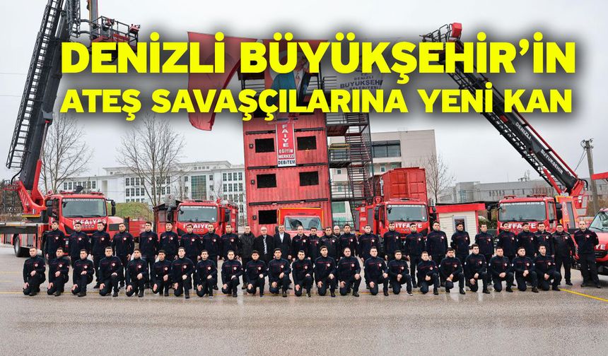 40 itfaiye memuru göreve başladı