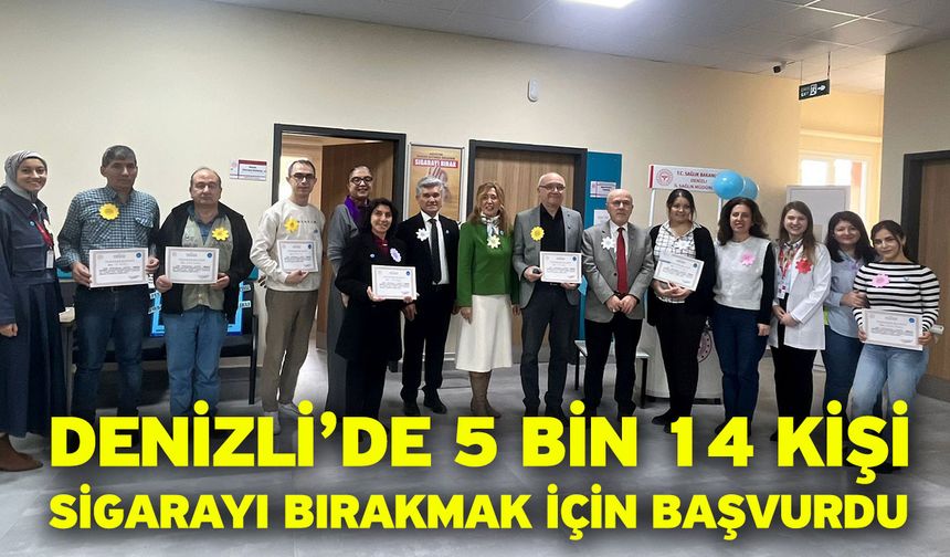 Denizli’de 5 bin 14 kişi sigarayı bırakmak için başvurdu