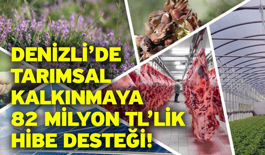 Denizli’de Tarımsal Kalkınmaya 82 Milyon TL’lik Hibe Desteği!