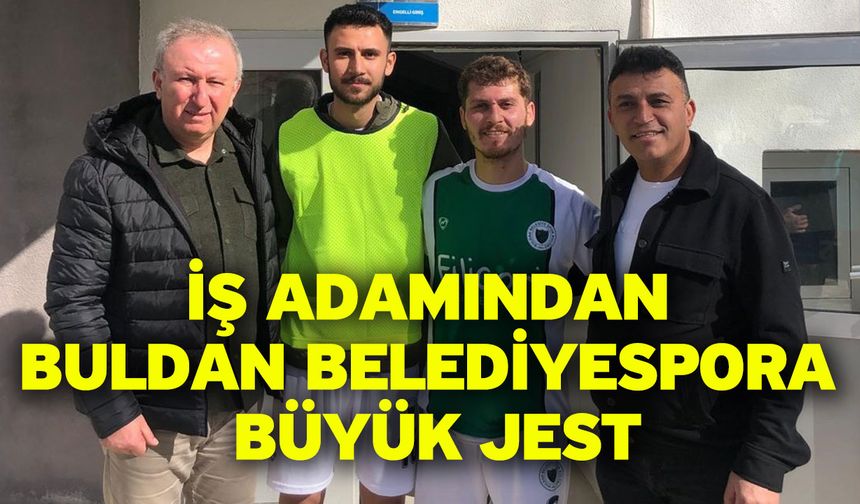İş adamından Buldan Belediyespora büyük jest