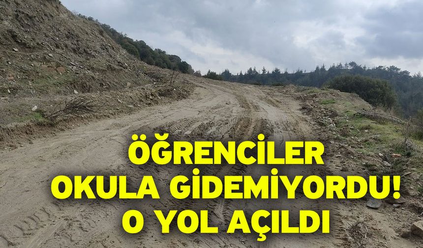 Öğrenciler okula gidemiyordu! O yol açıldı