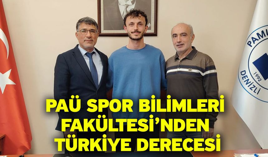 PAÜ Spor Bilimleri Fakültesi’nden Türkiye Derecesi