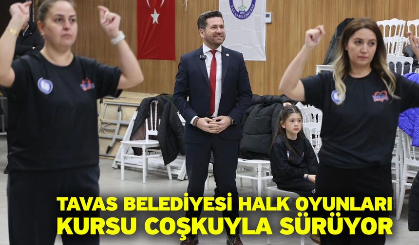 Tavas Belediyesi Halk Oyunları Kursu coşkuyla sürüyor