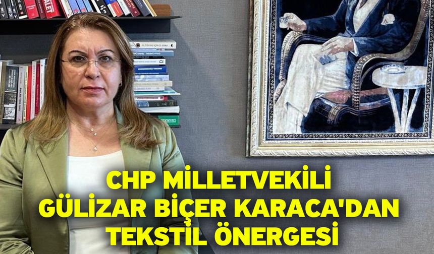 CHP Milletvekili Gülizar Biçer Karaca'dan Tekstil Önergesi