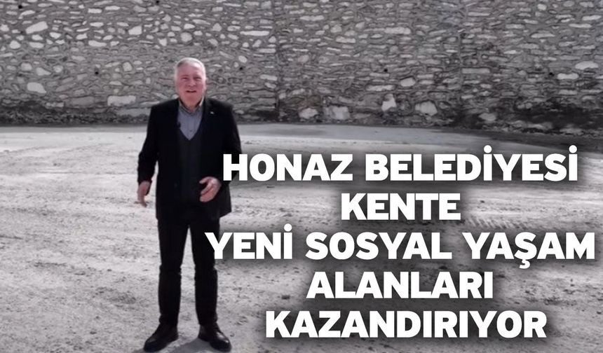 Honaz Belediyesi kente yeni sosyal yaşam alanları kazandırıyor