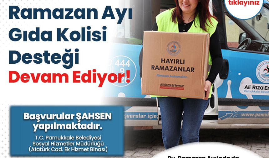 Pamukkale Belediyesi Ramazan Ayı Gıda Kolisi