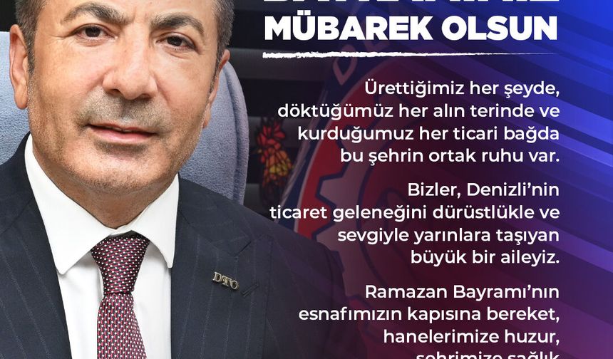 DENİZLİ TİCARET ODASI RAMAZAN BAYRAMI İLANI