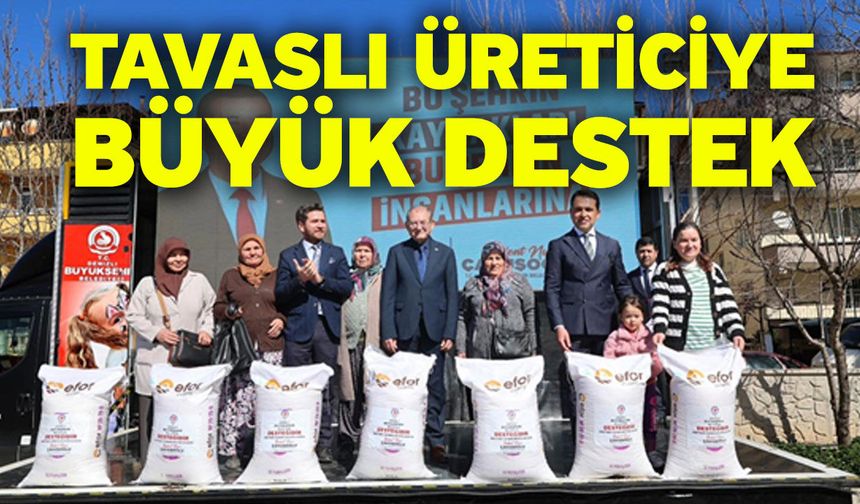 Tavaslı Üreticiye Büyük Destek