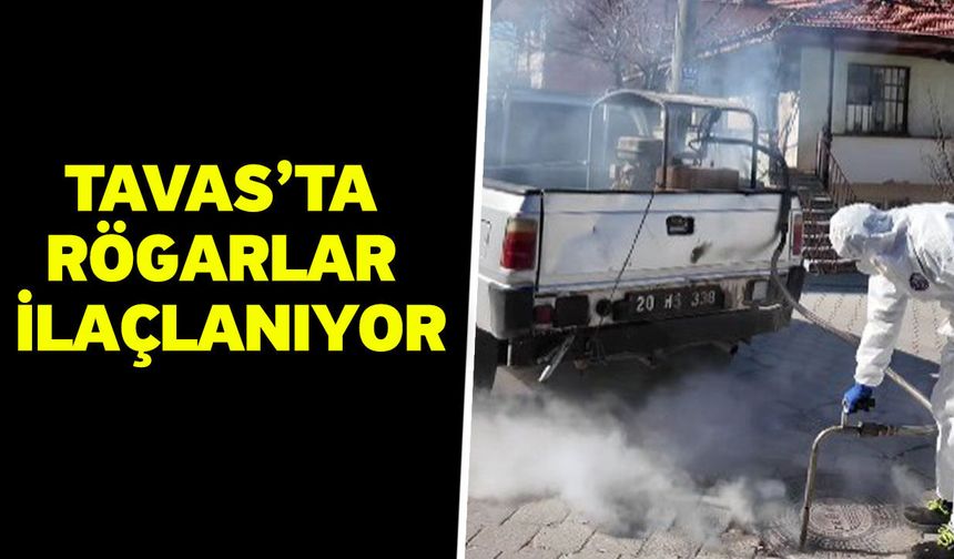 Tavas’ta rögarlar ilaçlanıyor