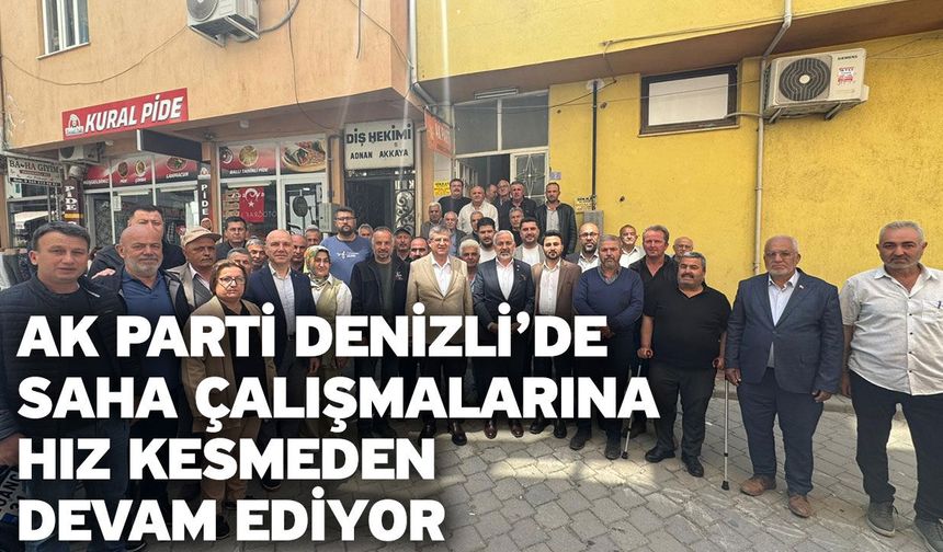 AK Parti Denizli’de saha çalışmalarına hız kesmeden devam ediyor