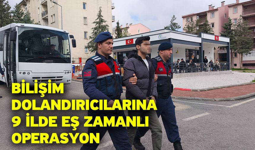 Bilişim dolandırıcılarına 9 ilde eş zamanlı operasyon