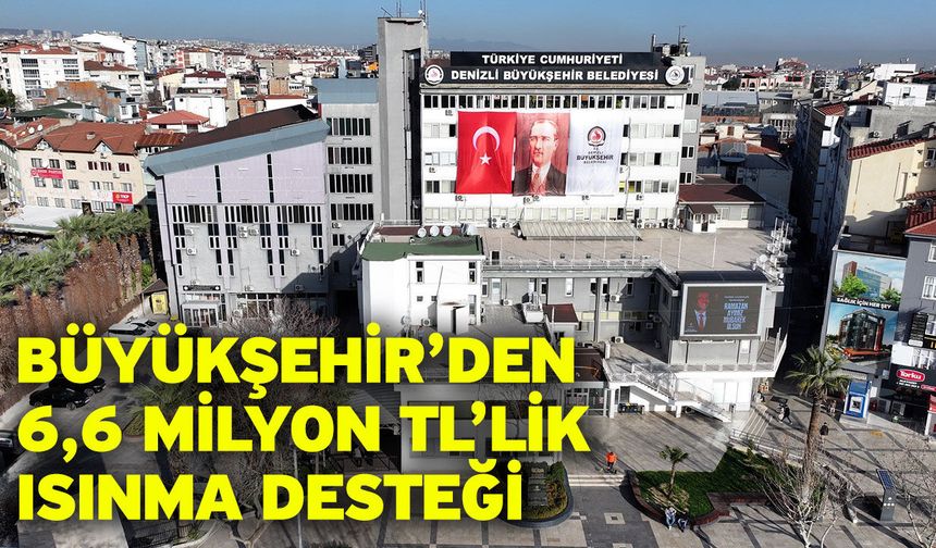 Denizli Büyükşehir ile hem yuvalar hem gönüller ısındı