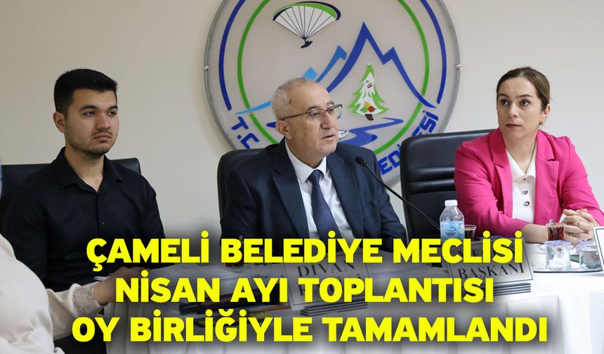 Çameli Belediyesi Meclisi Nisan ayı toplantısı gerçekleştirildi